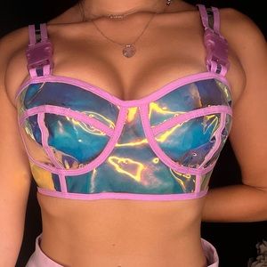 Metallic corset | Dolls kill | festival crop top in Small